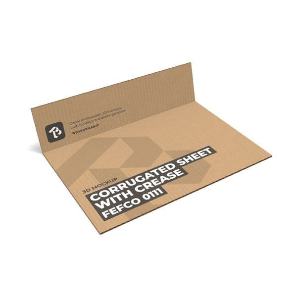 Corrugated Sheet with Crease, FEFCO 0111