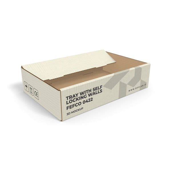 Tray with Self Locking Walls, FEFCO 0423