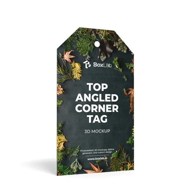 Top Angled Corner Tag