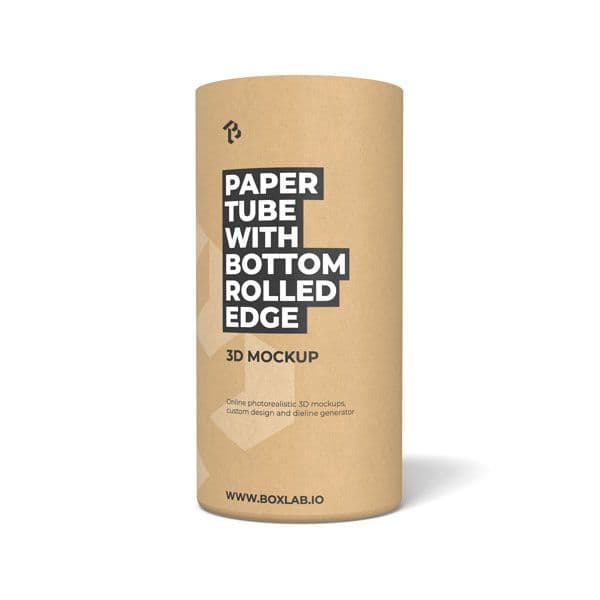 Paper Tube Shell with Bottom Rolled Edge, BLC 8120